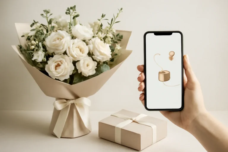 Order Tracking bouquet presentation for Fresh Flowers Canada
