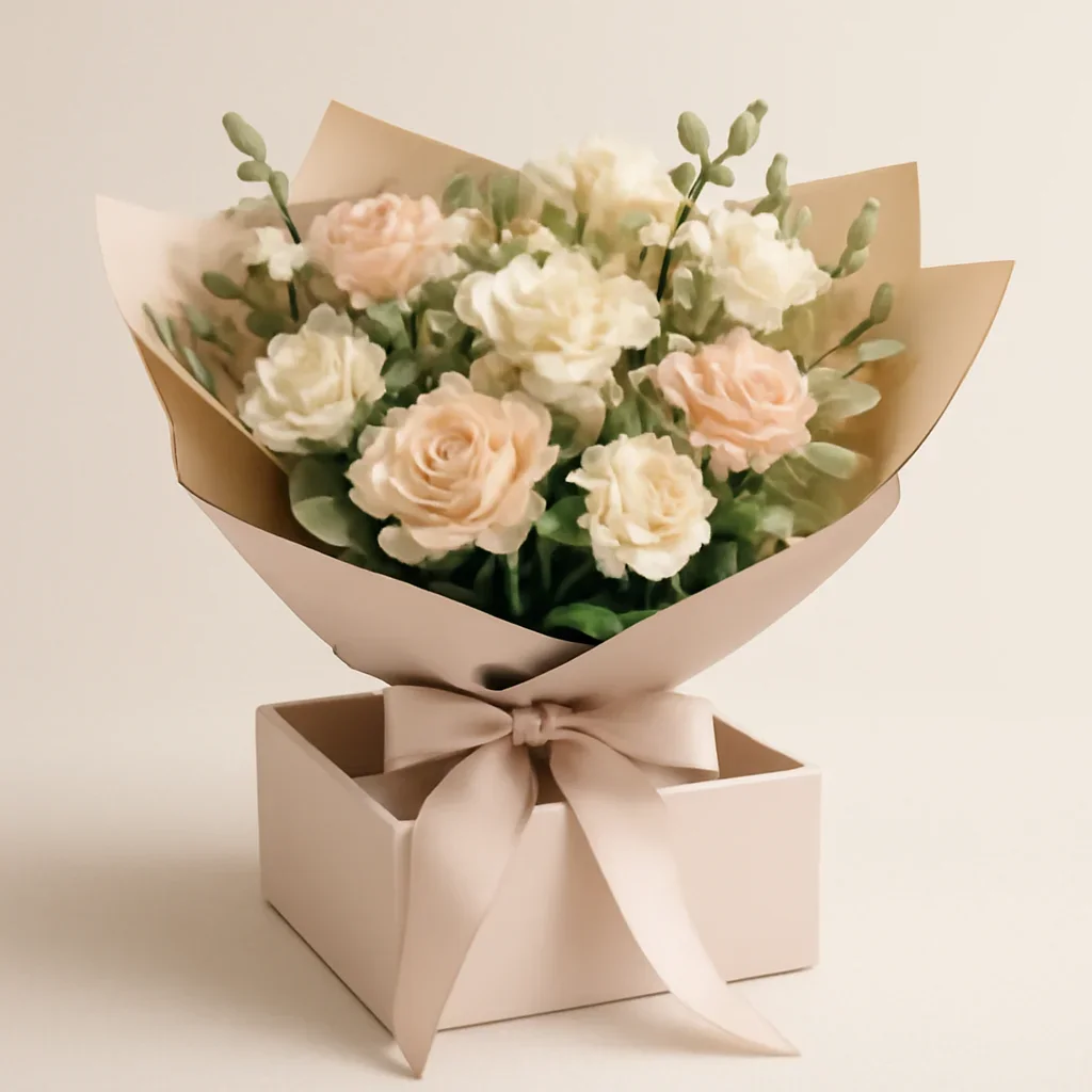 Supporting floral arrangement for same-day delivery