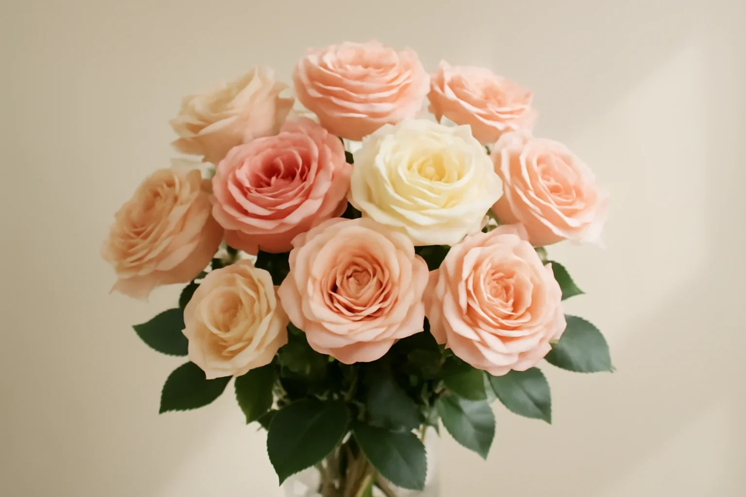 Roses bouquet presentation for Fresh Flowers Canada