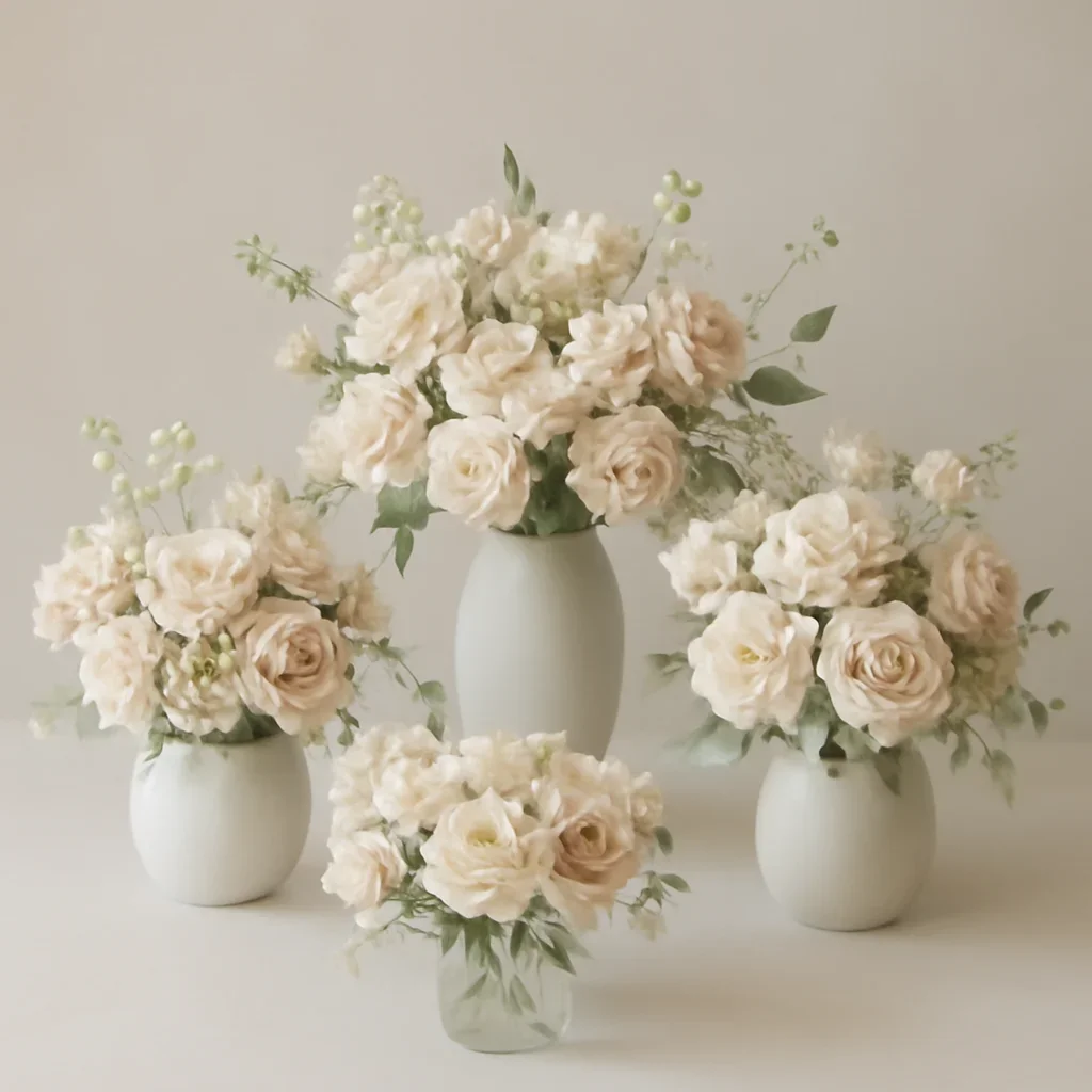 Floral collection styled for pricing