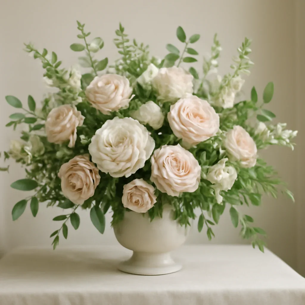 Supporting floral arrangement for anniversary flowers