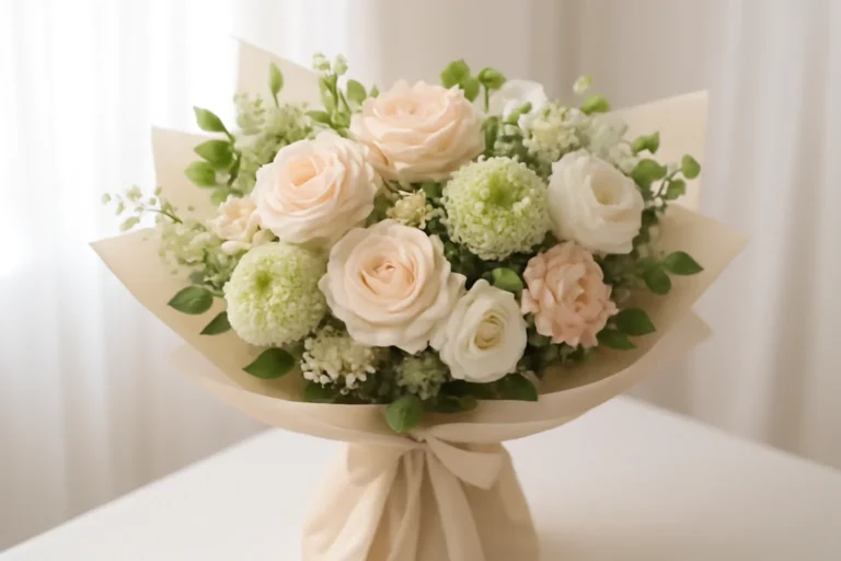 Birthday Flowers bouquet presentation for Fresh Flowers Canada