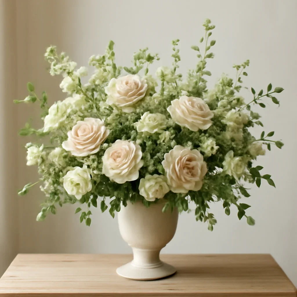 Supporting floral arrangement for congratulations flowers