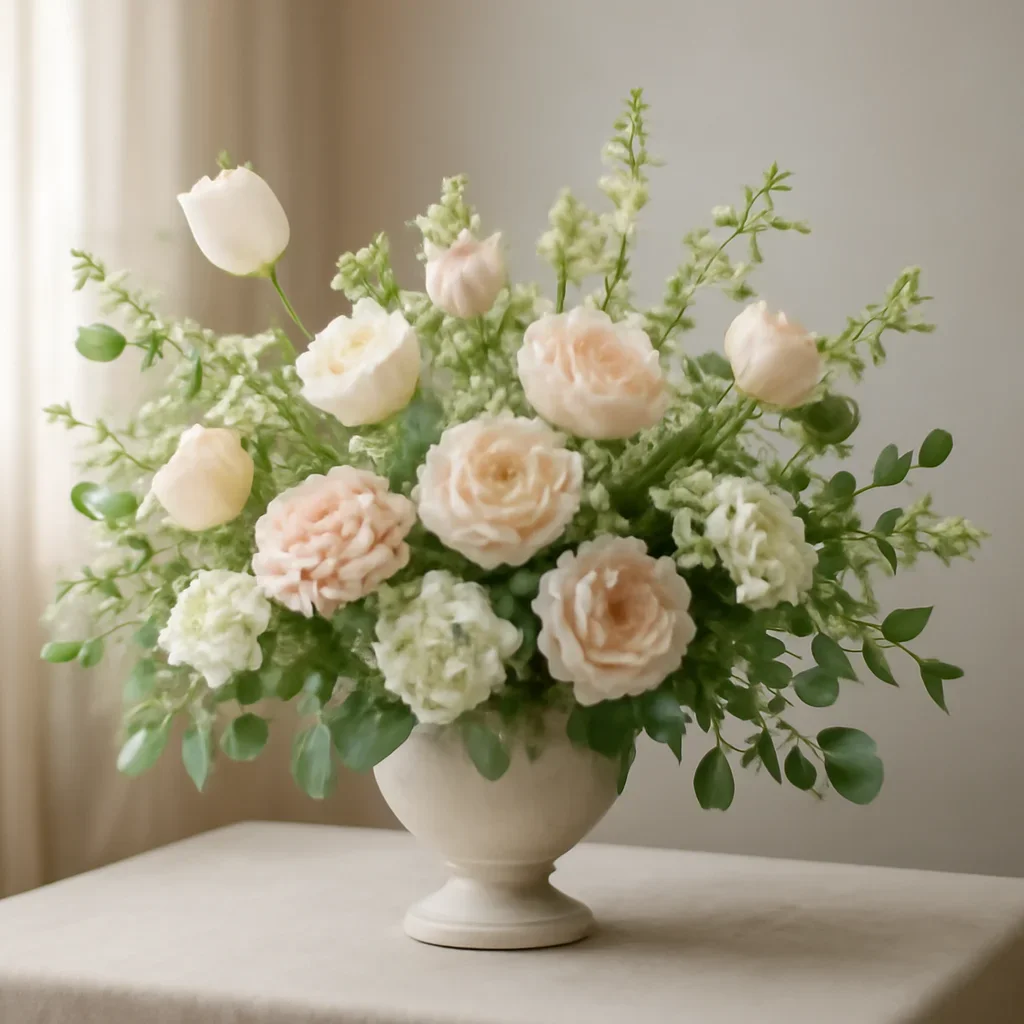 Supporting floral arrangement for easter flowers