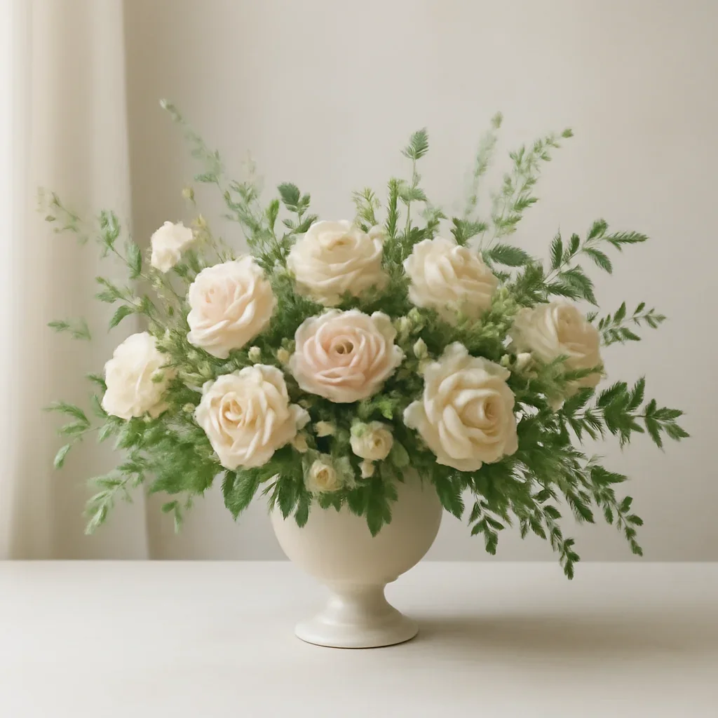 Supporting floral arrangement for funeral flowers
