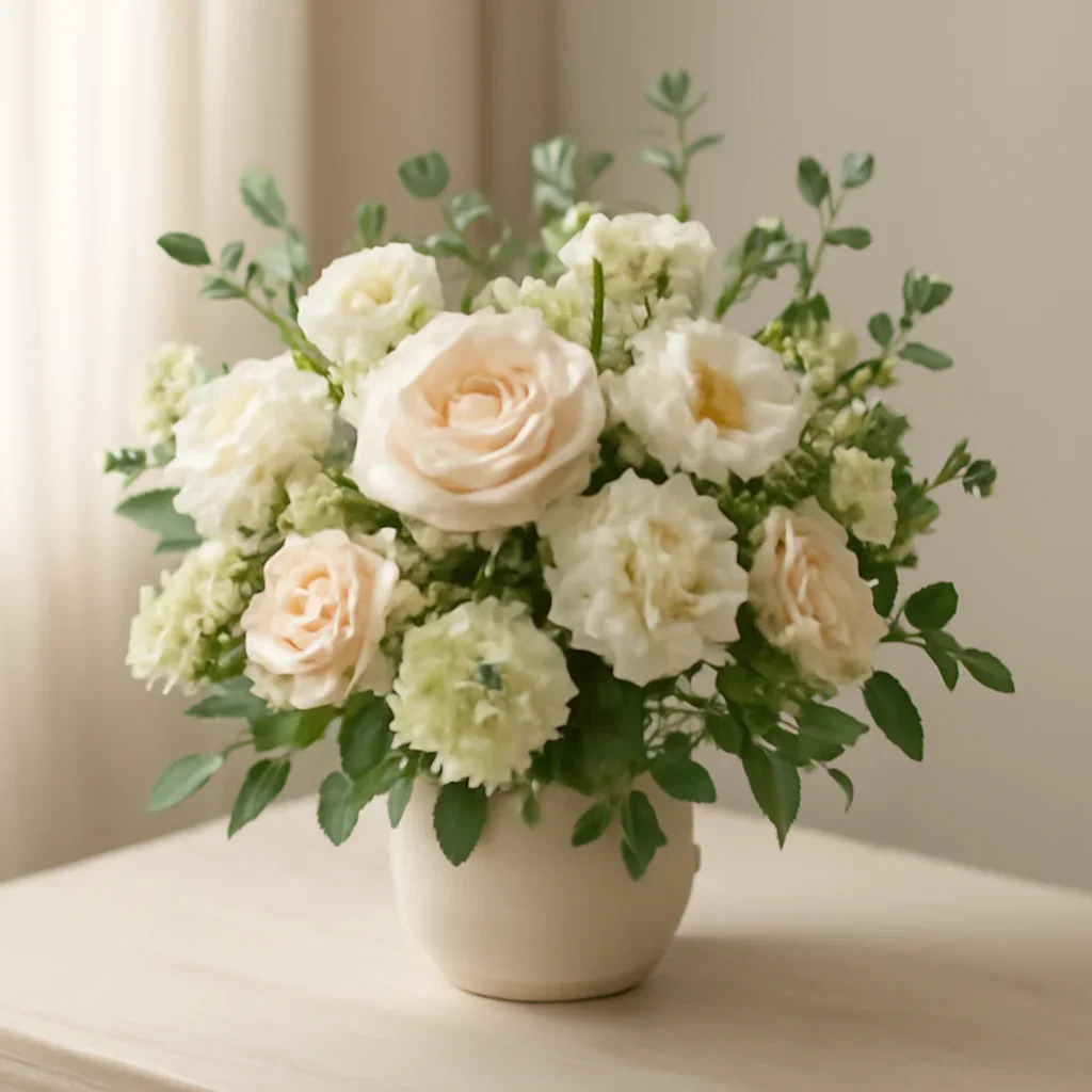 Supporting floral arrangement for get well flowers