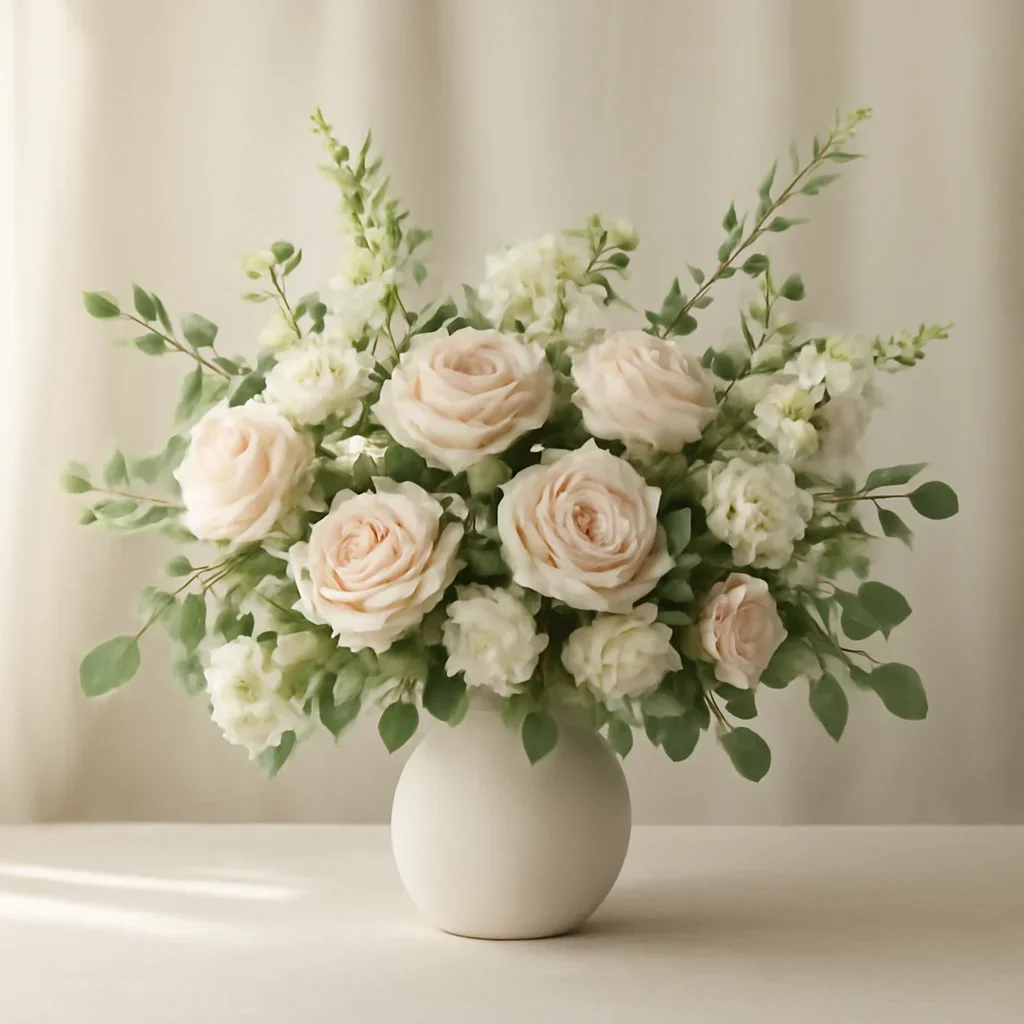 Supporting floral arrangement for new baby flowers