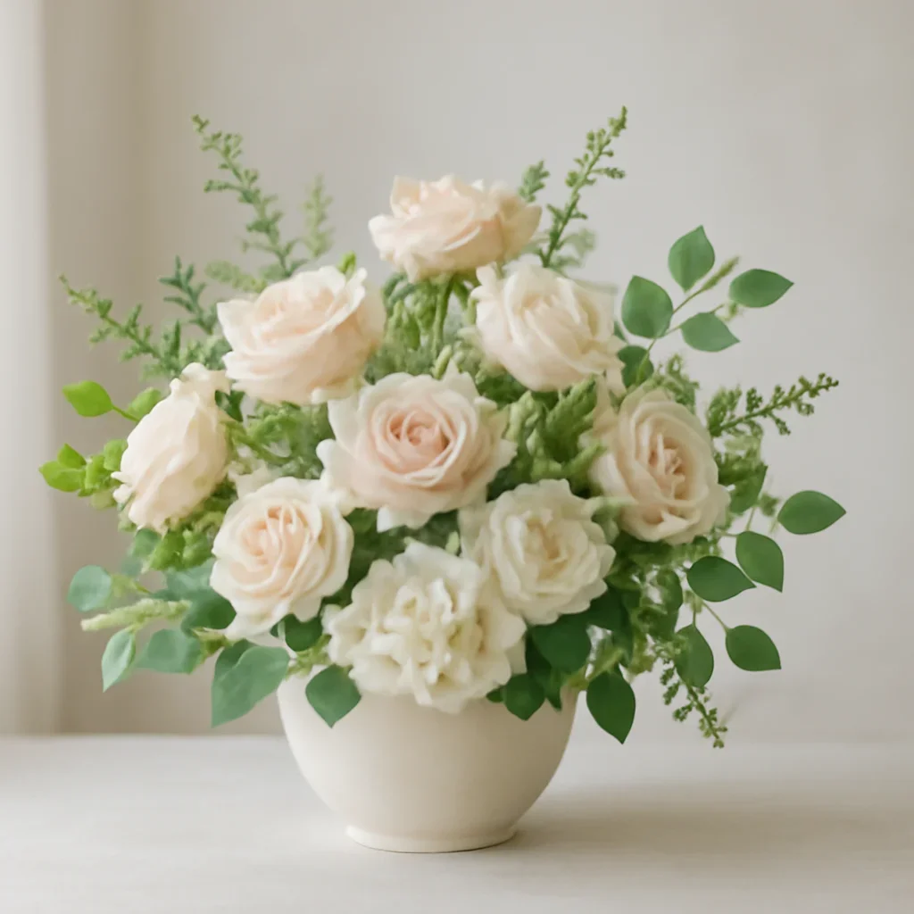 Supporting floral arrangement for retirement flowers