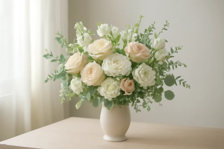 Sympathy Flowers bouquet presentation for Fresh Flowers Canada