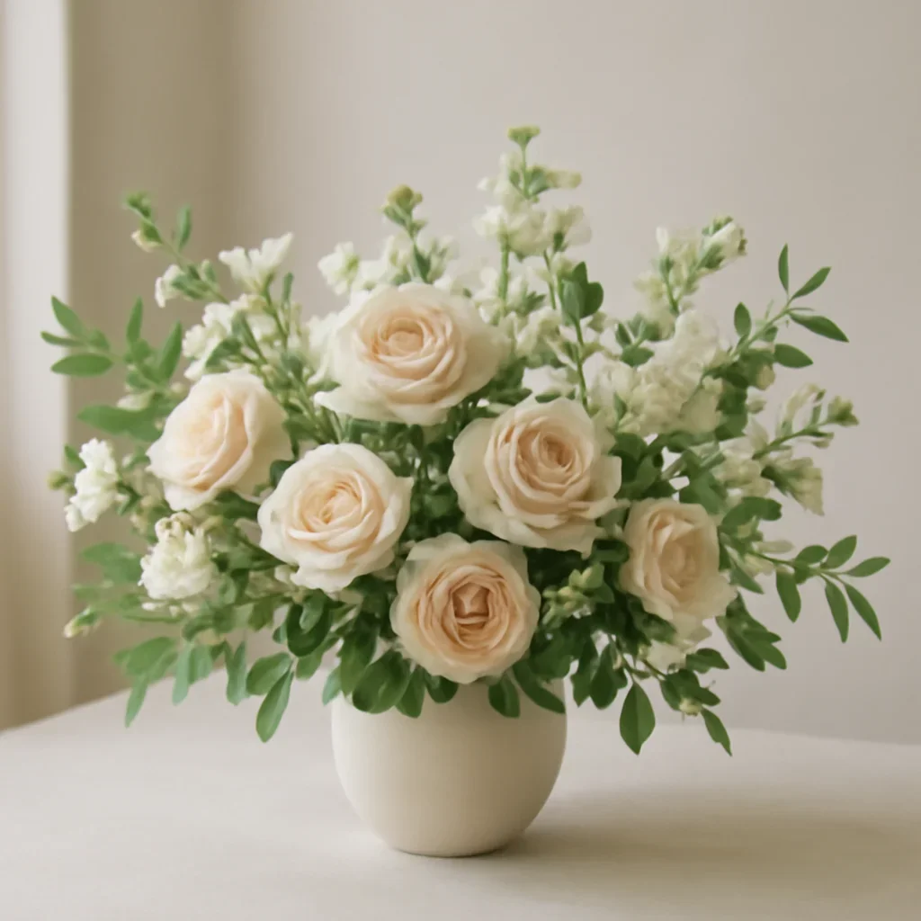 Supporting floral arrangement for valentine's day flowers