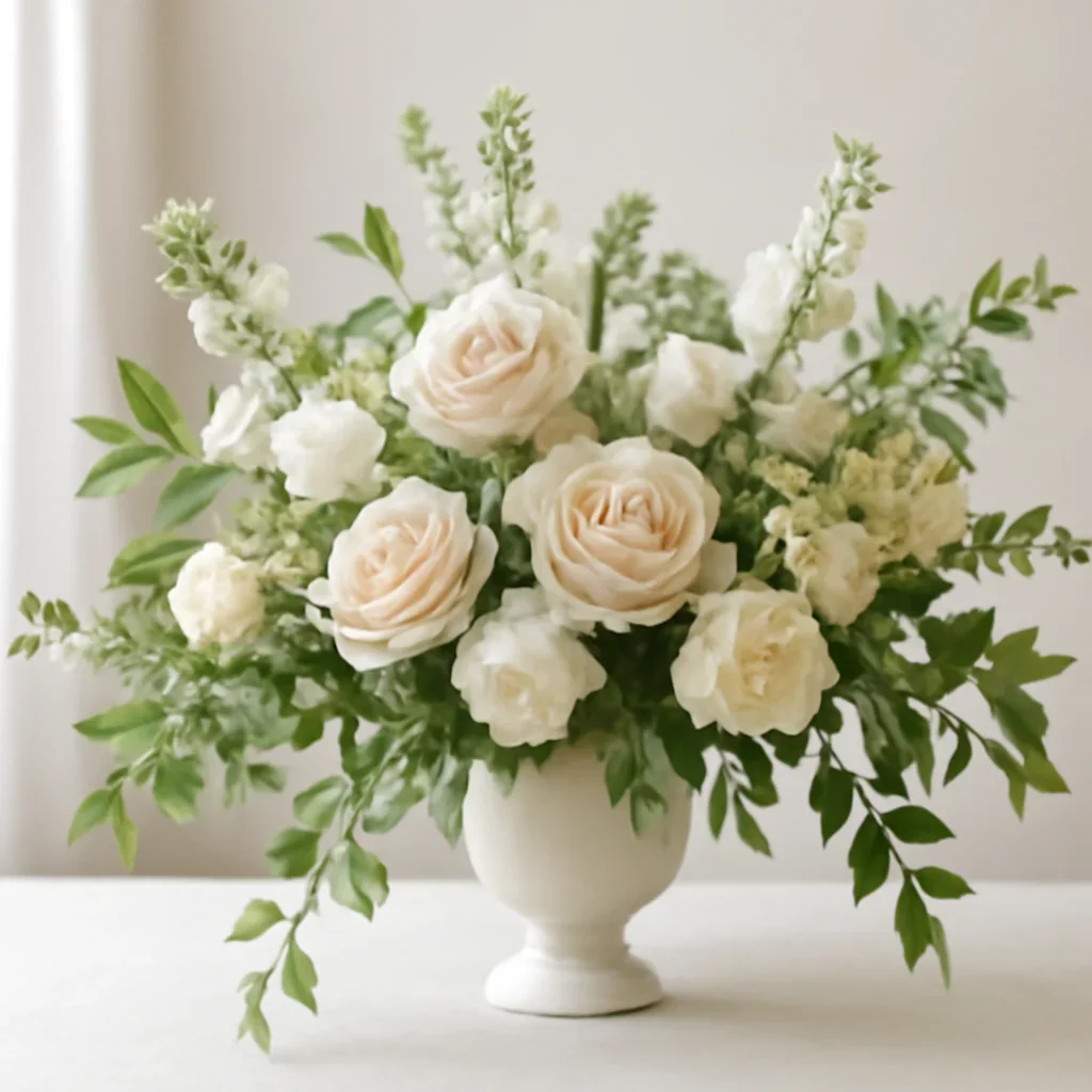 Supporting floral arrangement for wedding flowers