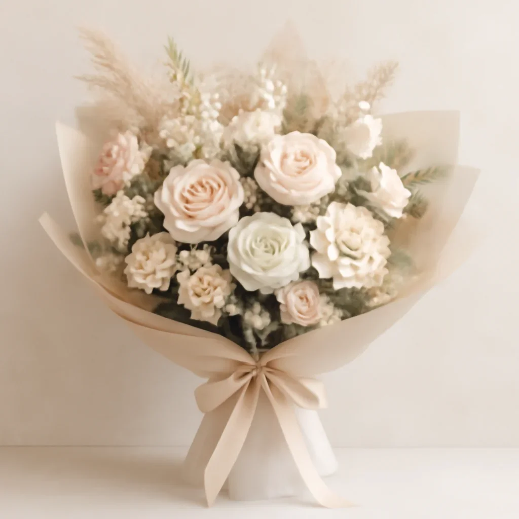 Gift-ready flowers for support ordering