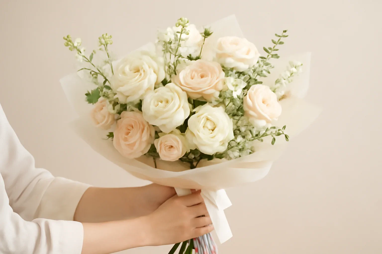 Support bouquet presentation for Fresh Flowers Canada